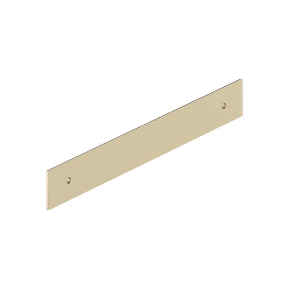 Signature Hardware Golden Champagne 7-9/16 in. Cabinet Pull Backplate Brushed Gold 