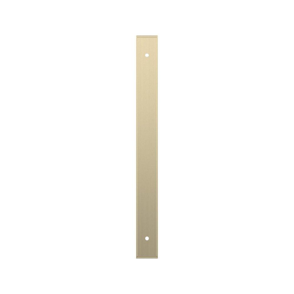 Signature Hardware Golden Champagne 8-13/16 in. Cabinet Pull Backplate Brushed Gold 