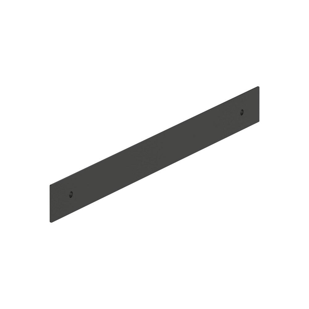 Signature Hardware Matte Black 8-13/16 in. Cabinet Pull Backplate Brushed Gold 