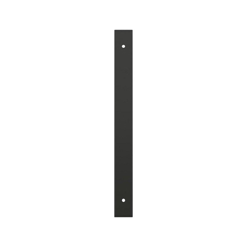 Signature Hardware Matte Black 8-13/16 in. Cabinet Pull Backplate Brushed Gold 