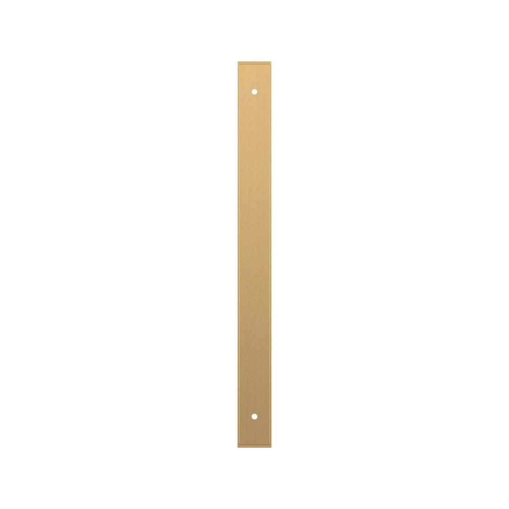 Signature Hardware Champagne Bronze 10-1/16 in. Cabinet Pull Backplate Brushed Gold 
