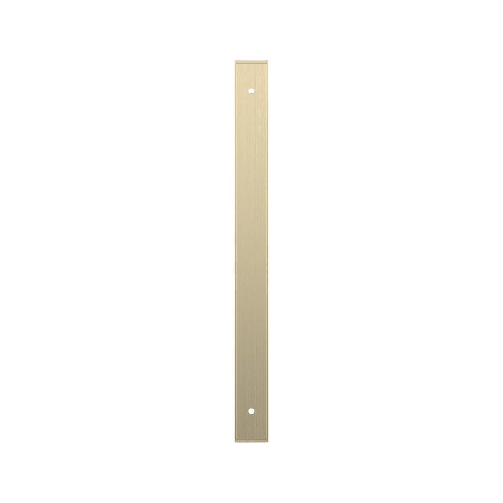 Signature Hardware Golden Champagne 10-1/16 in. Cabinet Pull Backplate Brushed Gold 