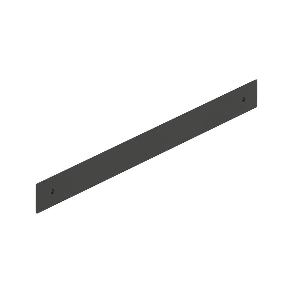 Signature Hardware Matte Black 12-5/8 in. Cabinet Pull Backplate Brushed Gold 