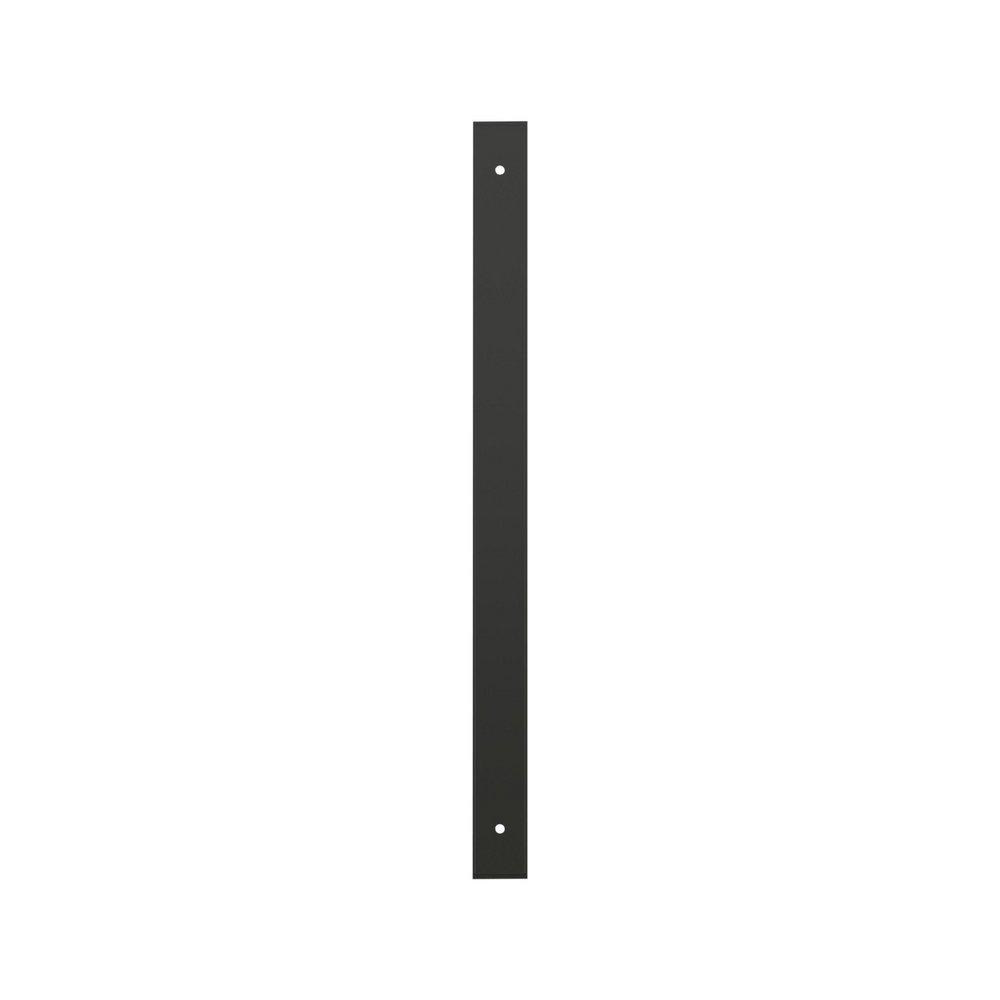 Signature Hardware Matte Black 12-5/8 in. Cabinet Pull Backplate Brushed Gold 