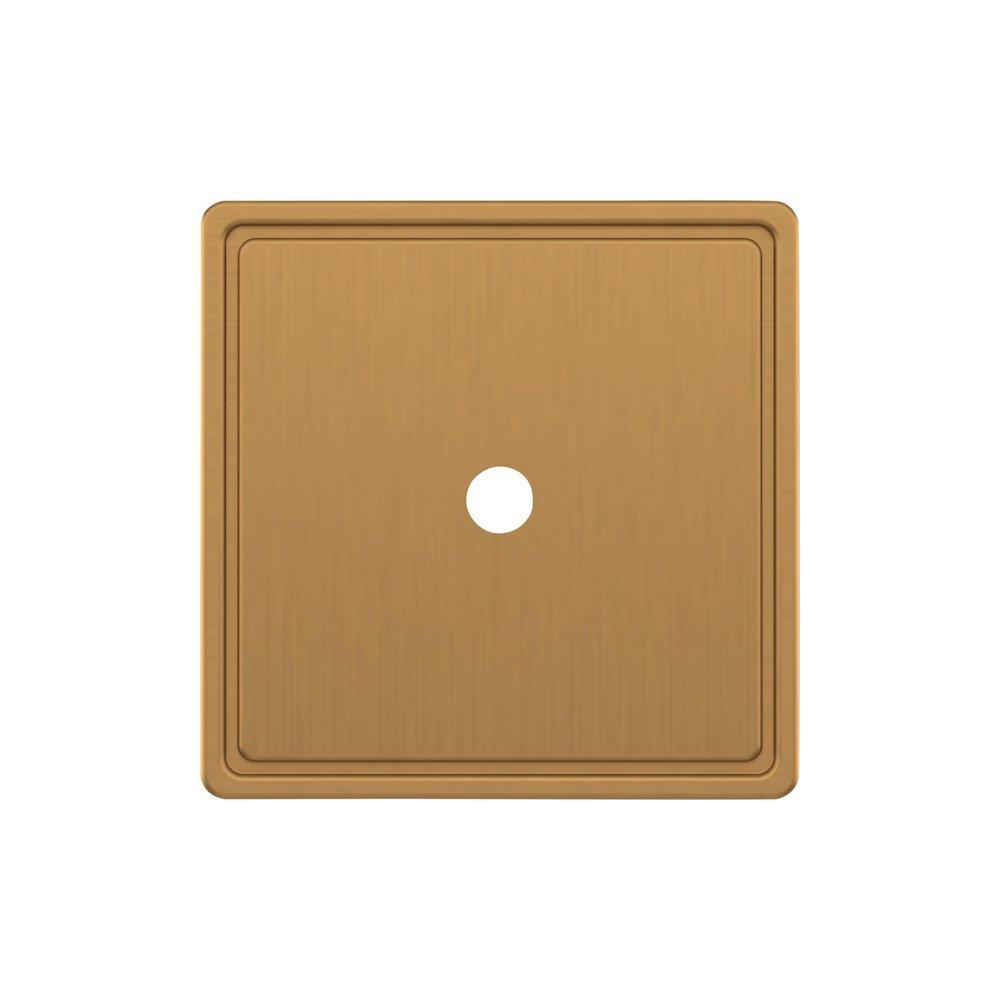Square Knob Backplate- 1-9/16"- BG 