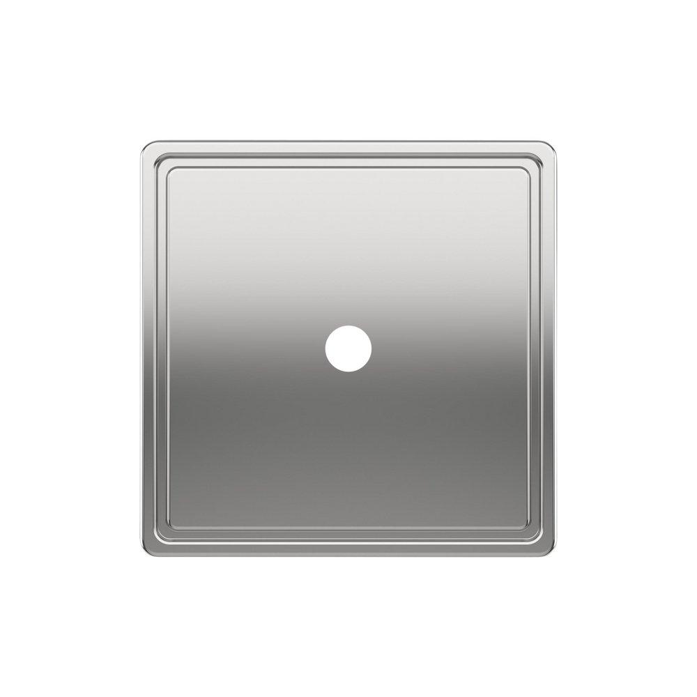 Signature Hardware Polished Chrome 1-9/16 in. Cabinet Knob Backplate Brushed Gold 