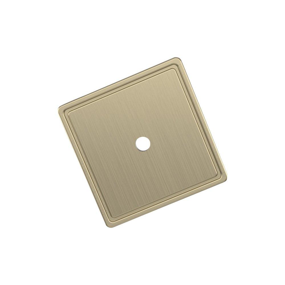 Square Knob Backplate- 1-9/16"- GC 