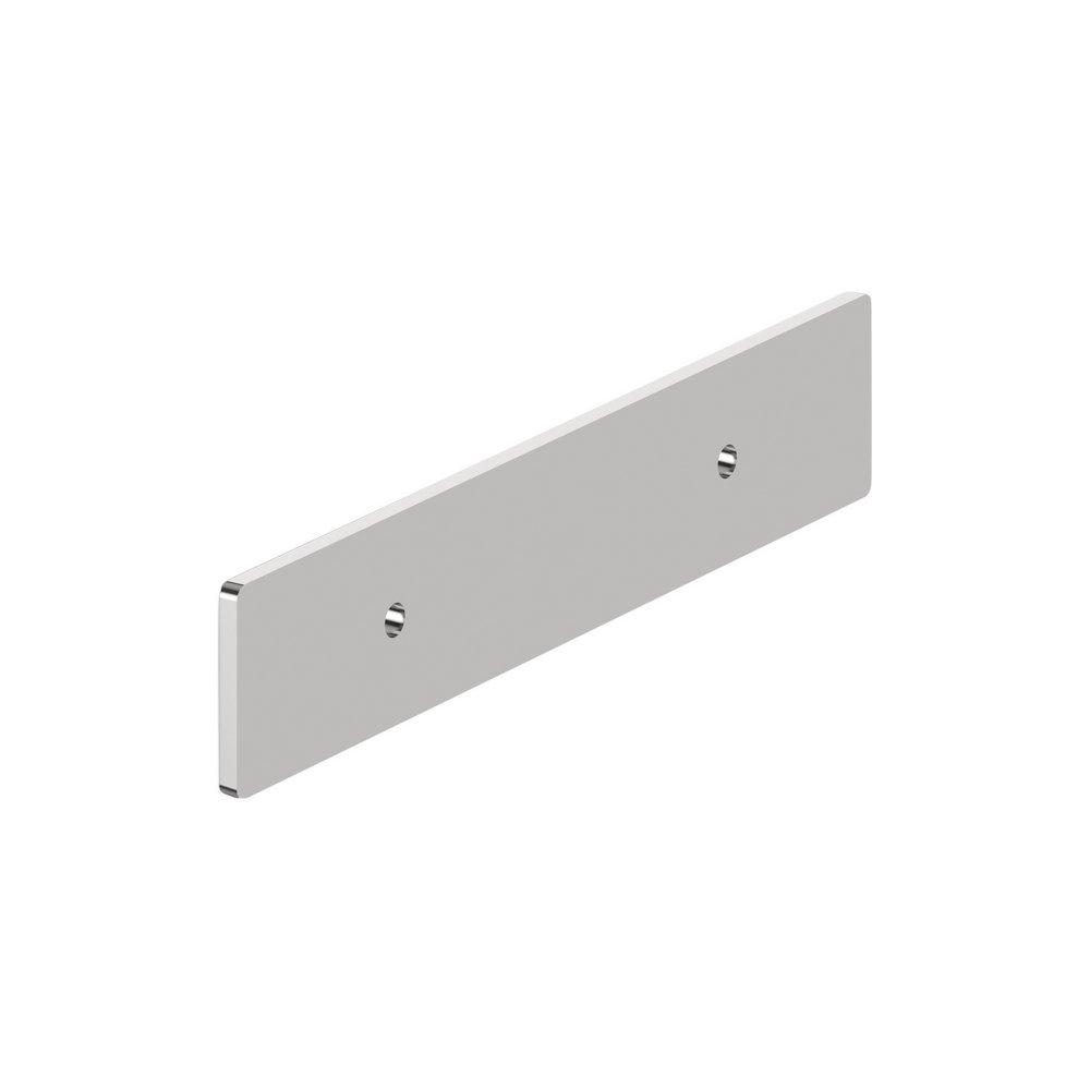 Signature Hardware Polished Chrome 3 in. Cabinet Pull Backplate Brushed Gold 