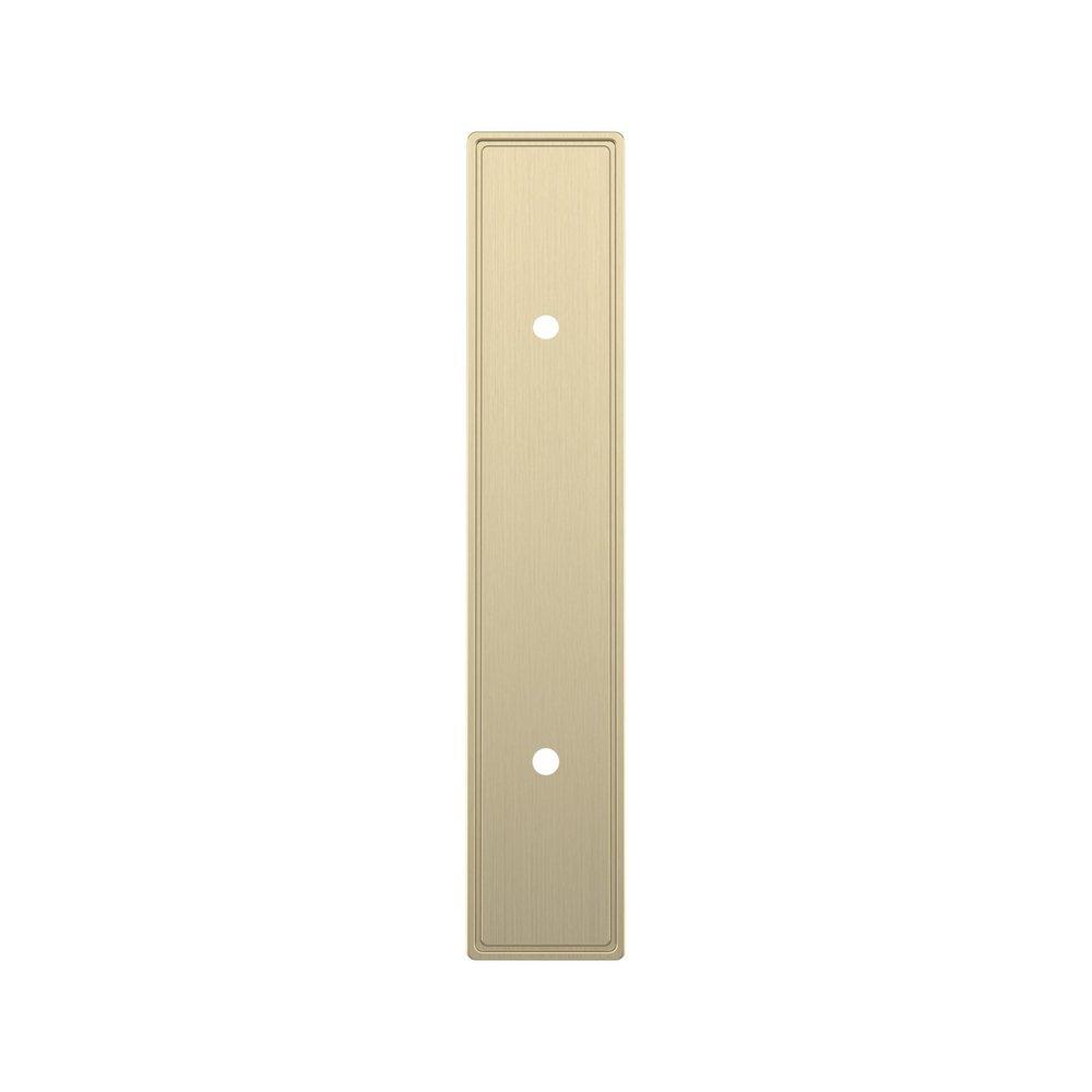 Signature Hardware Golden Champagne 3 in. Cabinet Pull Backplate Brushed Gold 