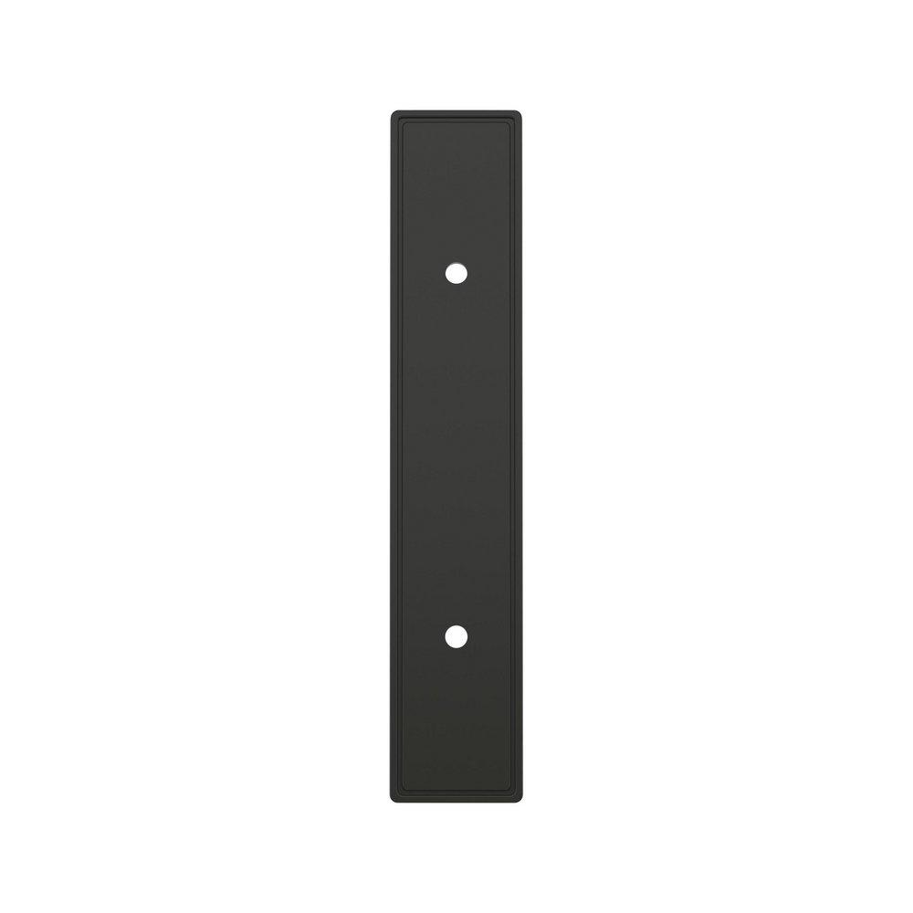 Signature Hardware Matte Black 3 in. Cabinet Pull Backplate Brushed Gold 