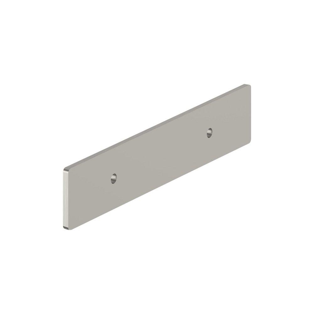 Signature Hardware Satin Nickel 3 in. Cabinet Pull Backplate Brushed Gold 