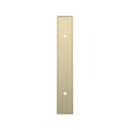 Signature Hardware Golden Champagne 3-3/4 in. Cabinet Pull Backplate Brushed Gold 