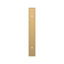Signature Hardware Champagne Bronze 5-1/16 in. Cabinet Pull Backplate Brushed Gold 