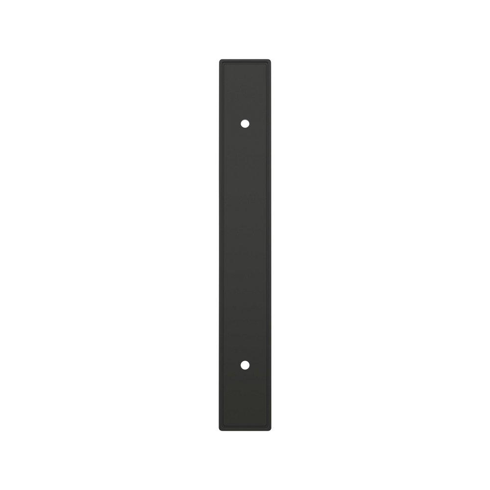 Signature Hardware Matte Black 5-1/16 in. Cabinet Pull Backplate Brushed Gold 