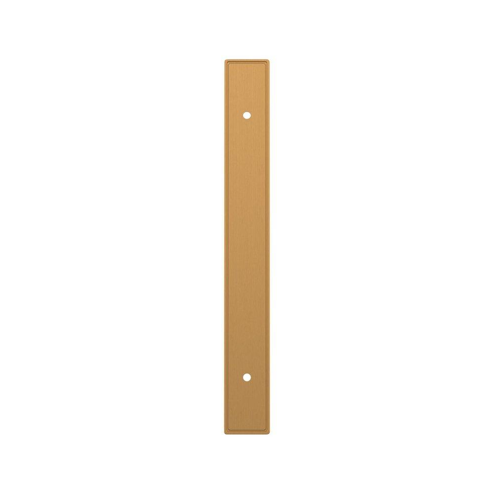 Signature Hardware Brushed Gold 6-5/16 in. Cabinet Pull Backplate Brushed Gold 