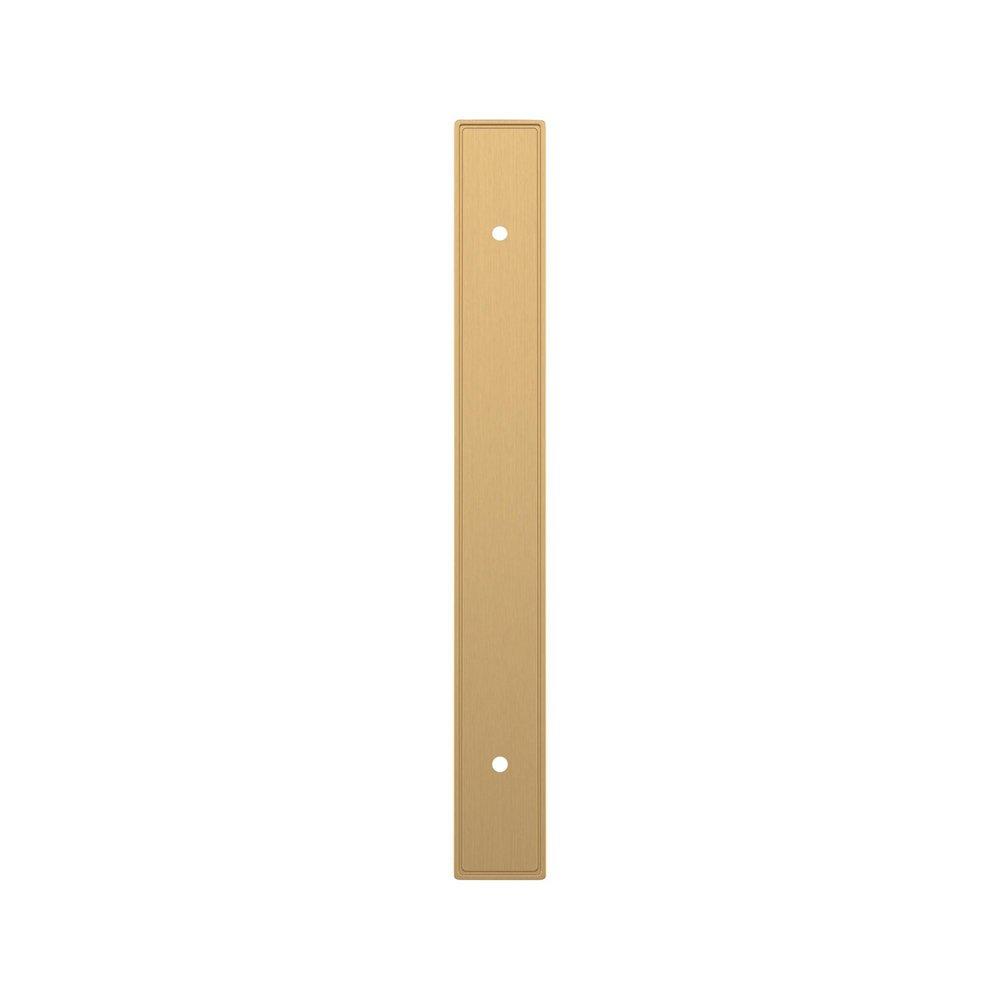 Signature Hardware Champagne Bronze 6-5/16 in. Cabinet Pull Backplate Brushed Gold 