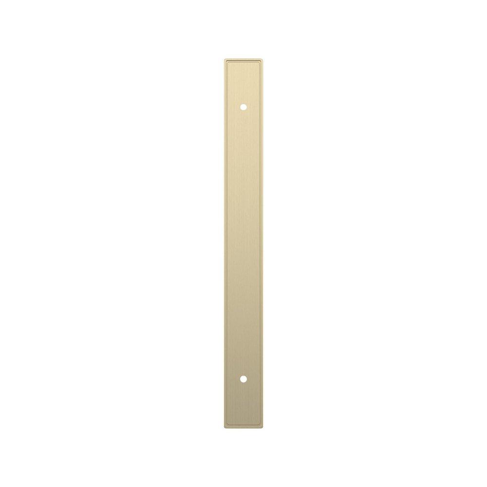 Signature Hardware Golden Champagne 7-9/16 in. Cabinet Pull Backplate Brushed Gold 