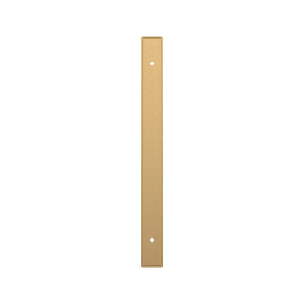 Signature Hardware Champagne Bronze 8-13/16 in. Cabinet Pull Backplate Brushed Gold 