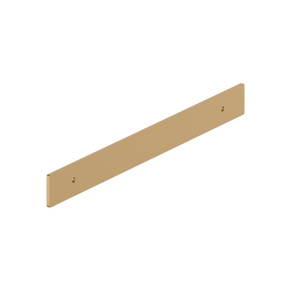 Signature Hardware Champagne Bronze 8-13/16 in. Cabinet Pull Backplate Brushed Gold 