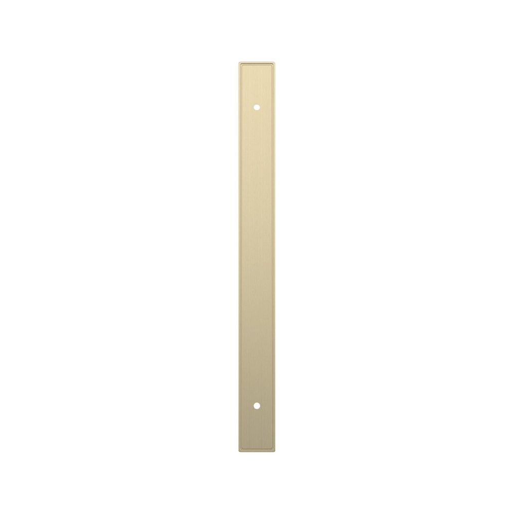 Signature Hardware Golden Champagne 8-13/16 in. Cabinet Pull Backplate Brushed Gold 