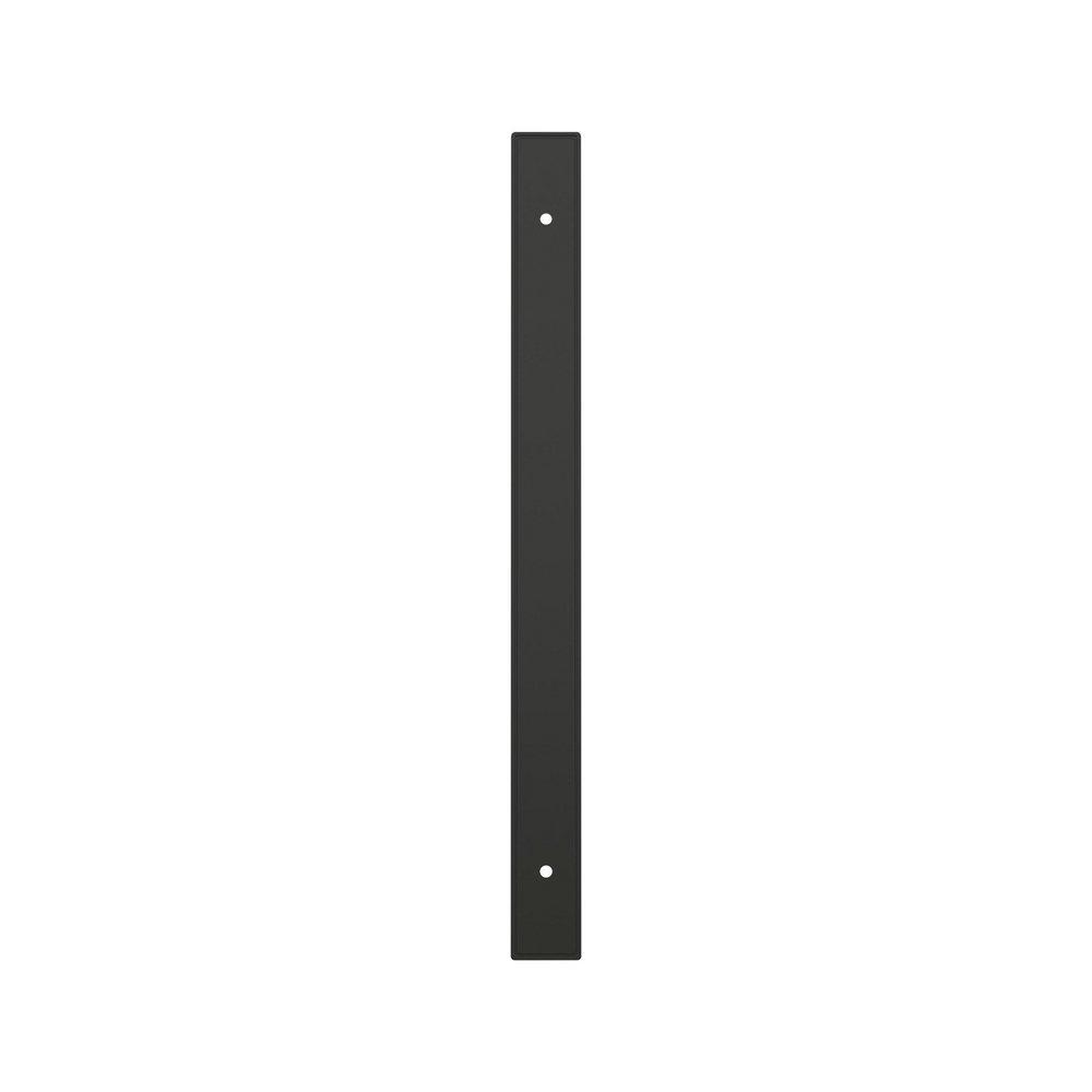 Signature Hardware Matte Black 10-1/16 in. Cabinet Pull Backplate Brushed Gold 