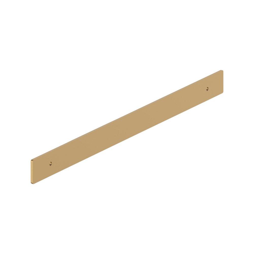 Signature Hardware Champagne Bronze 12-5/8 in. Cabinet Pull Backplate Brushed Gold 