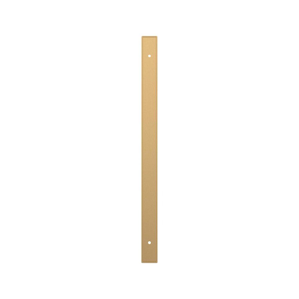 Signature Hardware Champagne Bronze 12-5/8 in. Cabinet Pull Backplate Brushed Gold 