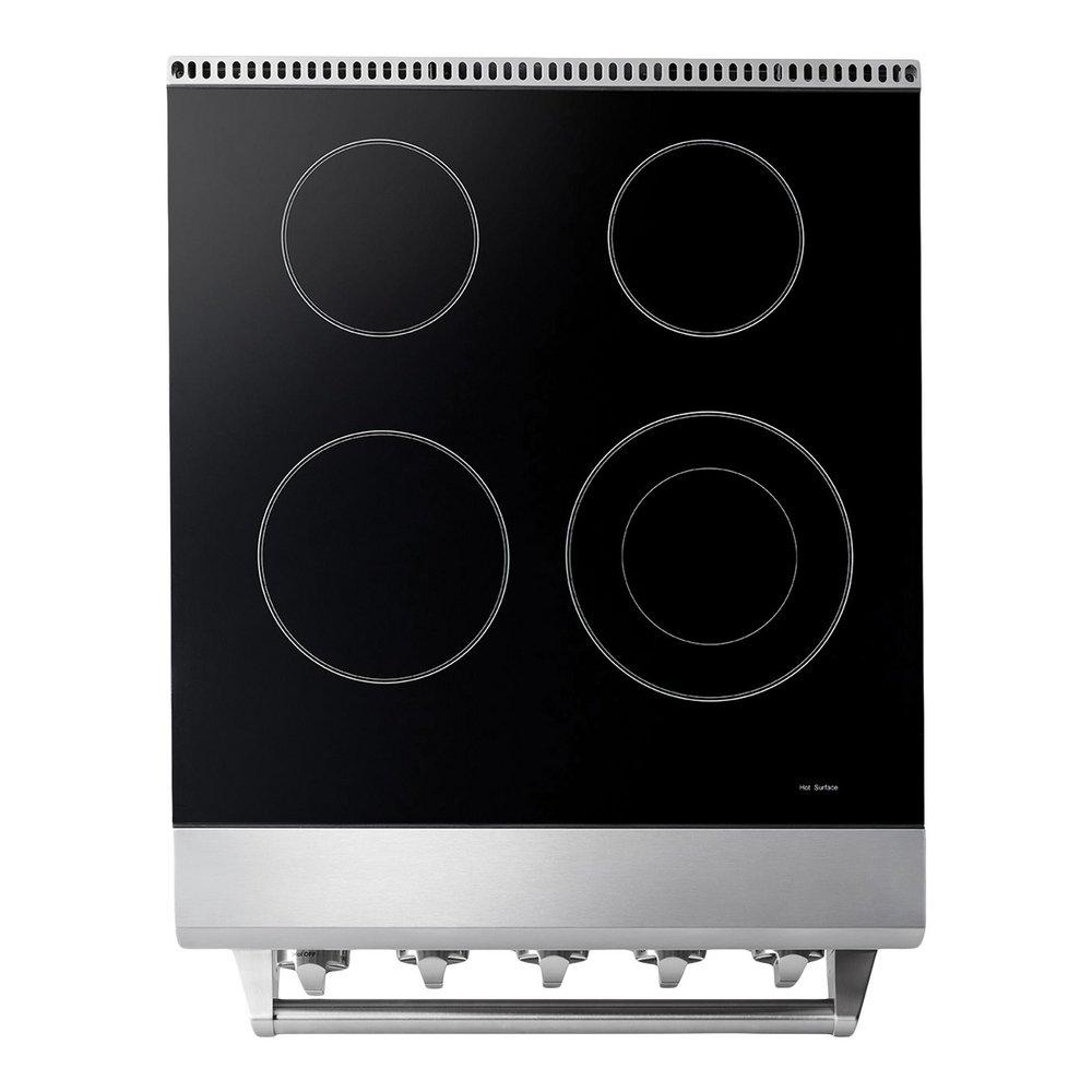 24 INCH 4-BURNER SEALED RADIANT PROFESSIONAL H-SERIES ELECTRIC RANGE 
