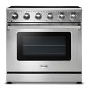 35-3/4 in. 5-Burner Electric Freestanding Range in Stainless Steel