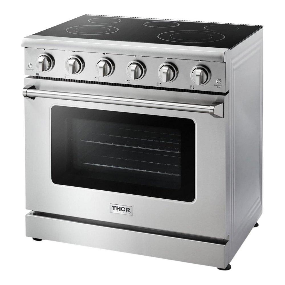 36 INCH 5-BURNER SEALED RADIANT PROFESSIONAL H-SERIES ELECTRIC RANGE 