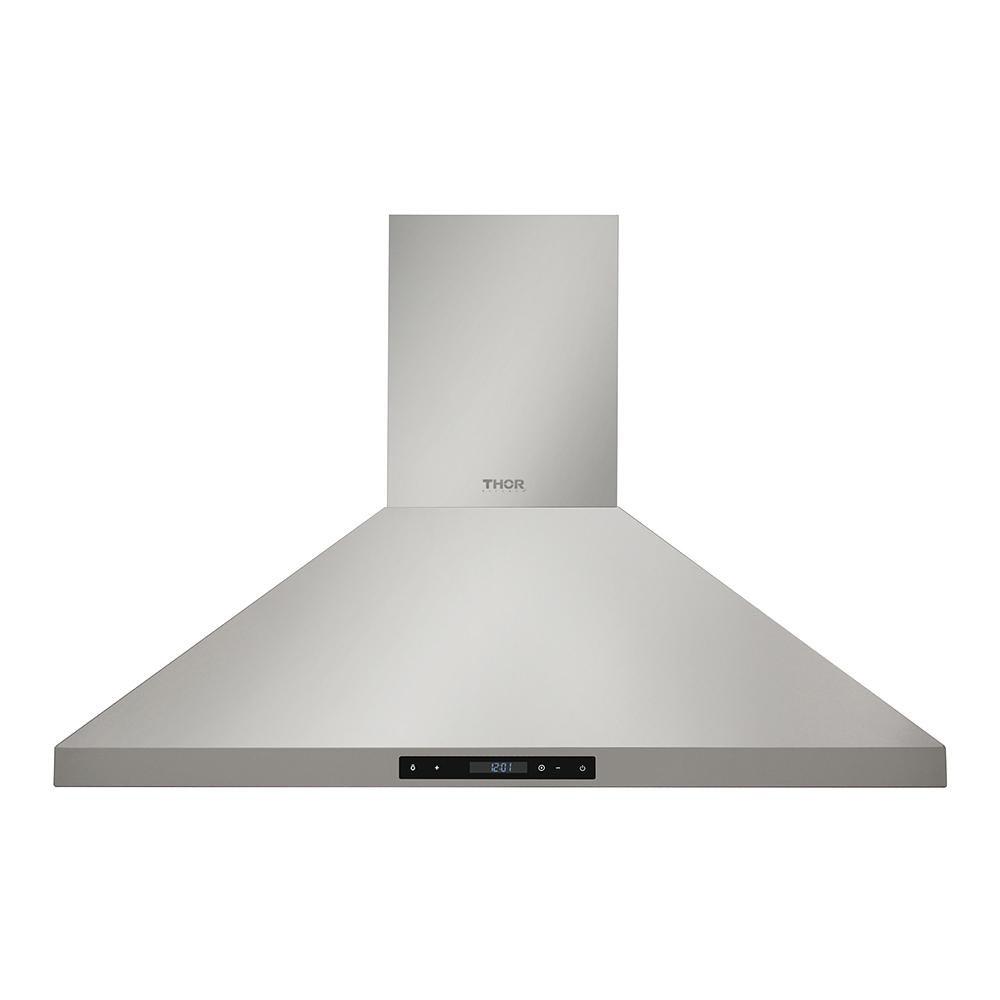 36 INCH 600-CFM CONVERTIBLE PYRAMID WALL MOUNT RANGE HOOD 