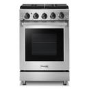 24 in. 4-Burner Gas Freestanding Range in Stainless Steel