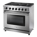 36 INCH 6-BURNER SEALED PROFESSIONAL L-SERIES PROPANE GAS RANGE 