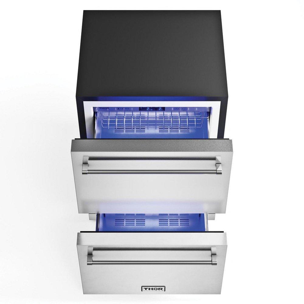 24 INCH INDOOR/OUTDOOR 2-DRAWER FREEZER 