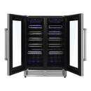 24 INCH 42-BOTTLE DUAL ZONE WINE COOLER 