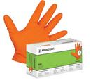 6 mil Disposable Nitrile Gloves, Box of 100, Orange, XL