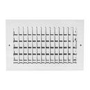 6 x 6 in. Residential Ceiling & Sidewall Register in Bright White 1-way Aluminum
