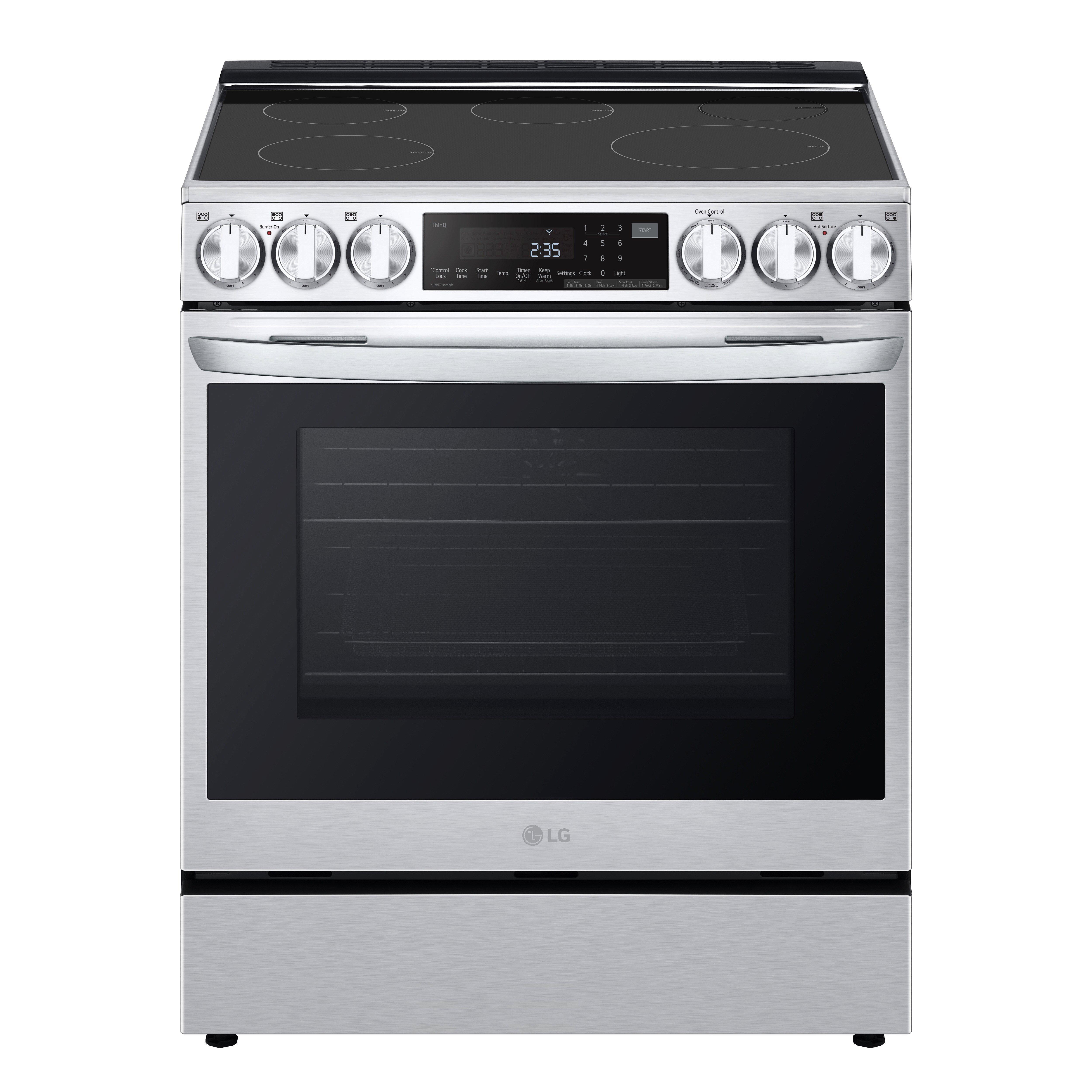 6.3 cu. ft. Smart Induction Slide-in Range in Printproof Stainless Steel 