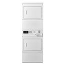 Stacked Commercial Coin-Operated Electric Dryer in White (7.4 cu. ft. each)