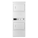 Stacked Commercial Electric Dryer in White (7.4 cu. ft. each)