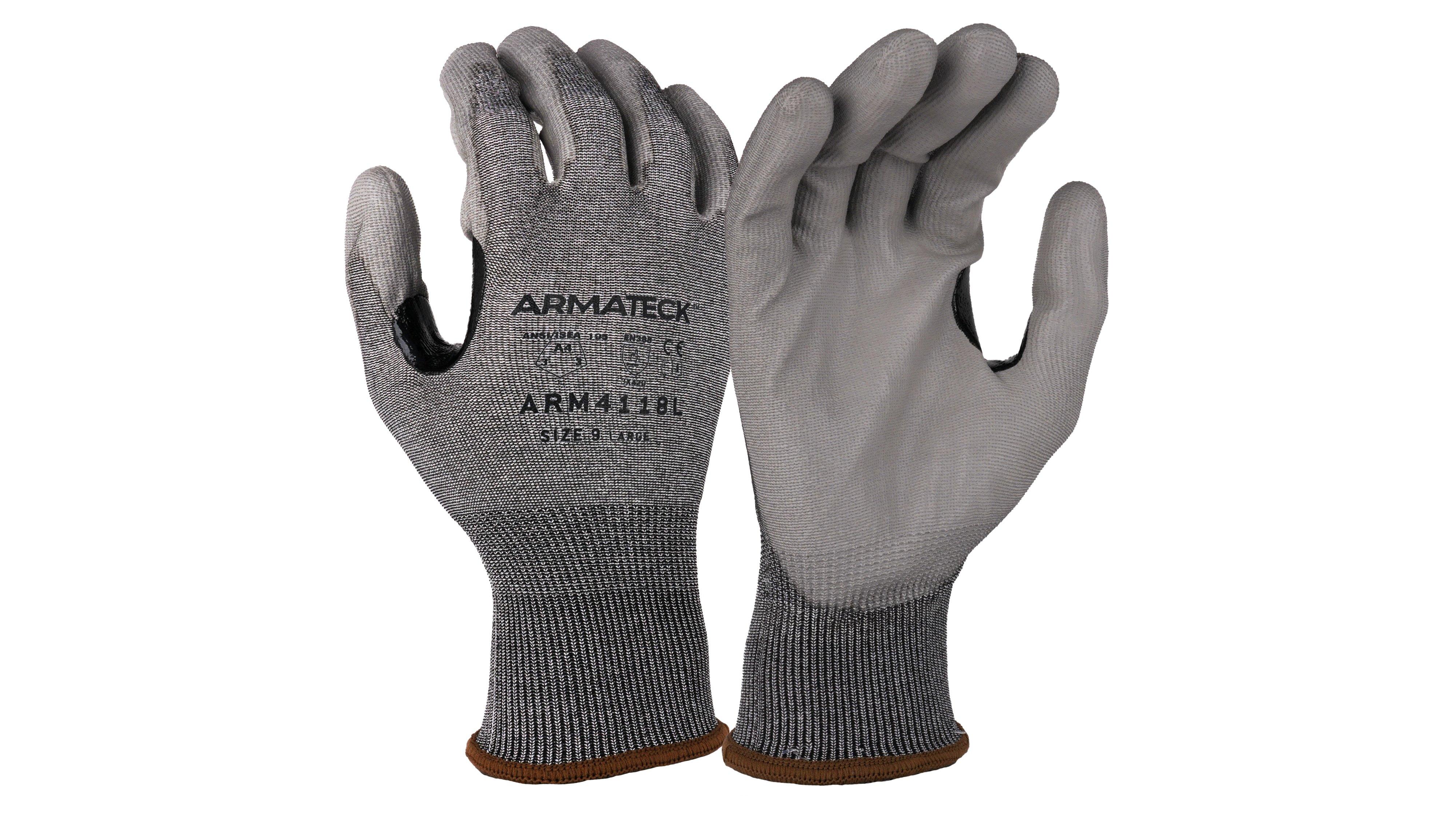 Armateck 18G A4 Cut Resistant Polyurathane Palm Dipped Gloves 