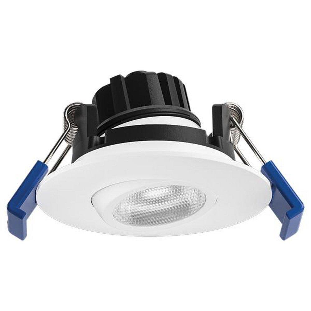 2 in. Ultra-Slim Selectable CCT LED Gimbal Downlight in White 