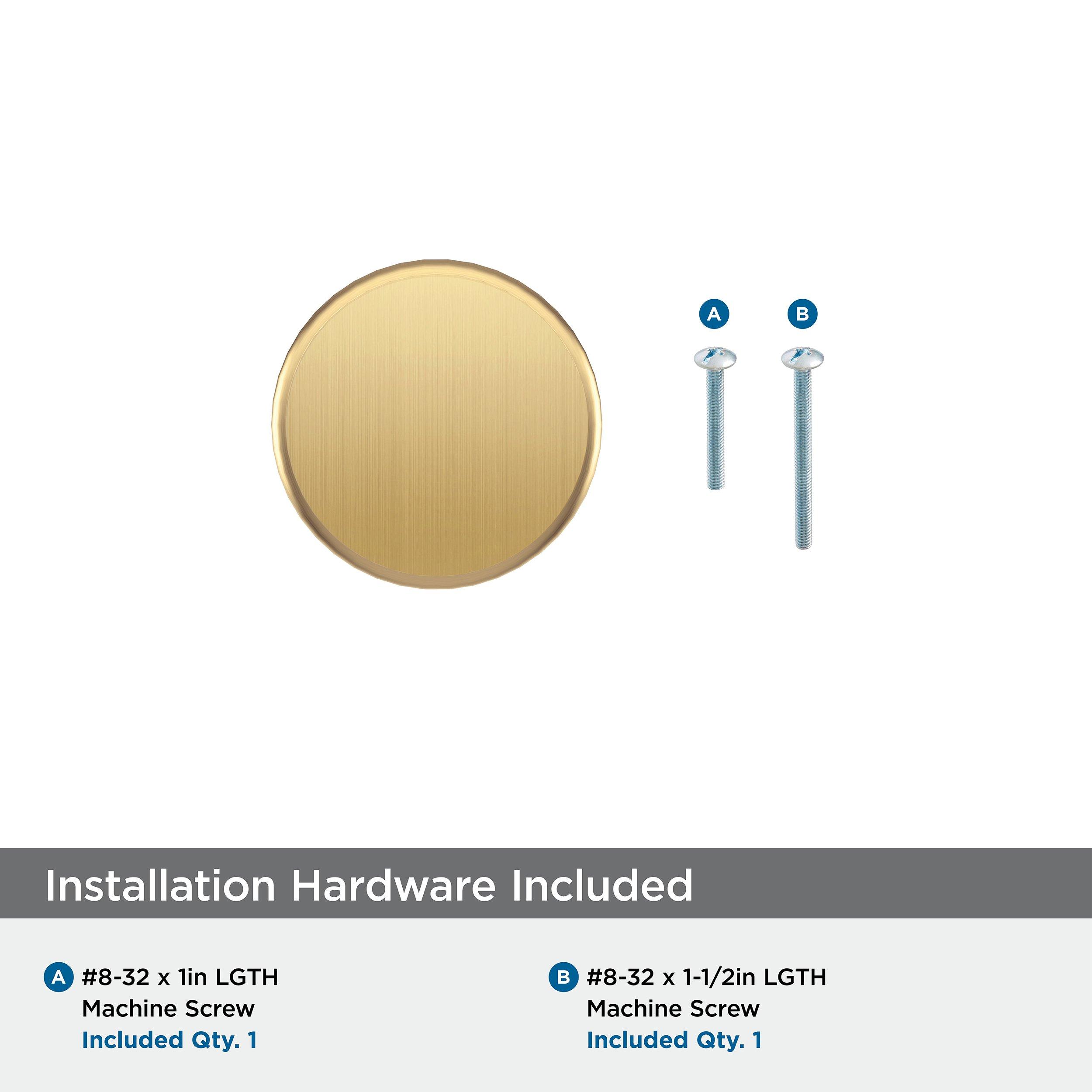 BRONX 1-1/4 INCH  32MM  DIAMETER CHAMPAGNE BRONZE CABINET KNOB 