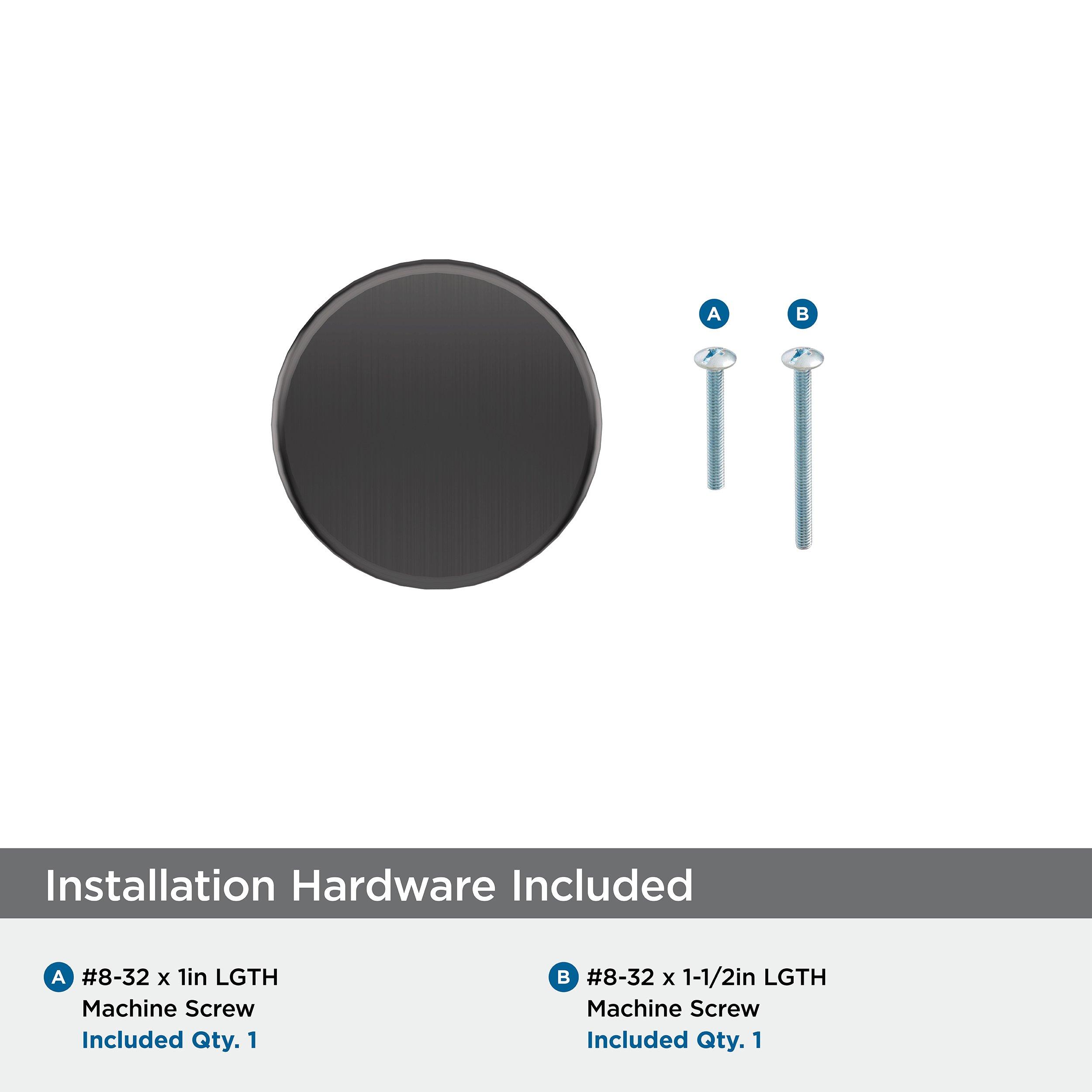 Amerock Gunmetal 1-1/4 in. Knob 