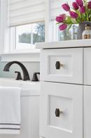 LONDON 1-5/8 INCH  41MM  LENGTH BLACK BRONZE/CHAMPAGNE BRONZE CABINET KNOB 