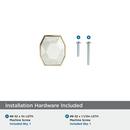 Amerock Marble White 1-5/8 in. Knob 