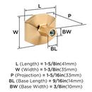 Amerock Marble White 1-5/8 in. Knob 