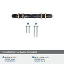 Amerock Marble Black 3 in. Center-to-Center Pull 