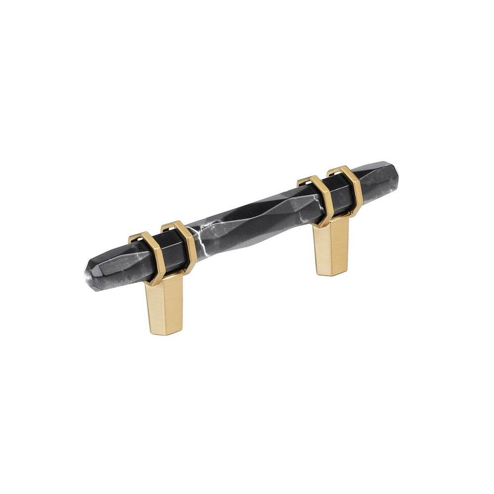 Amerock Marble Black 3 in. Center-to-Center Pull 