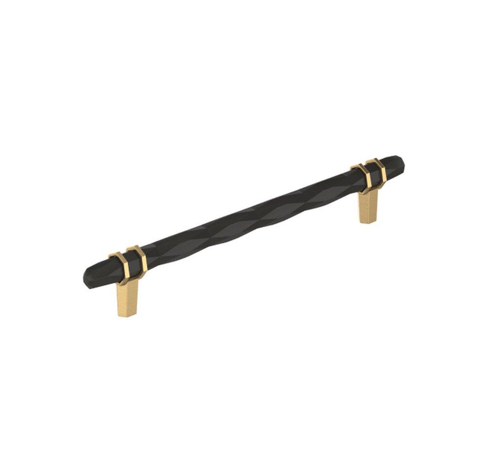 LONDON 8 INCH  203MM  CENTER-TO-CENTER BLACK BRONZE/CHAMPAGNE BRONZE CABINET PULL 